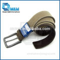 Fashion Canvas Belt With Leather For Men Screw Belt Buckle